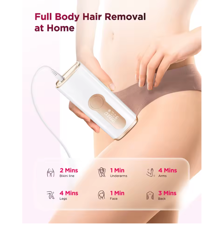 IPL Laser Hair Removal Device – Safe, Painless, and Long-Lasting Hair Reduction