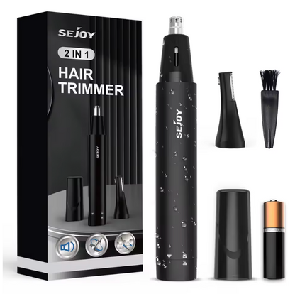 Dual-Edge Nose Hair Trimmer – Stainless Steel Nose & Ear Hair Clipper