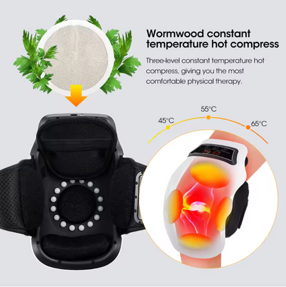 Multifunctional Heated Massage Knee Pads – Vibration, Infrared, and Moxibustion Therapy