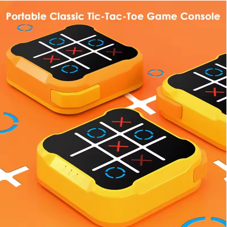 Compact Electronic Tic-Tac-Toe Game – Portable Fun for Kids and Adults