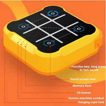 Compact Electronic Tic-Tac-Toe Game – Portable Fun for Kids and Adults