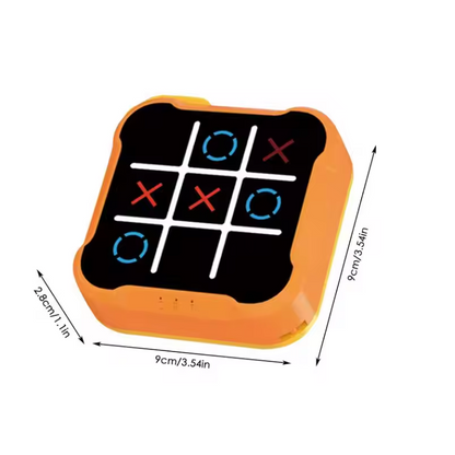 Compact Electronic Tic-Tac-Toe Game – Portable Fun for Kids and Adults